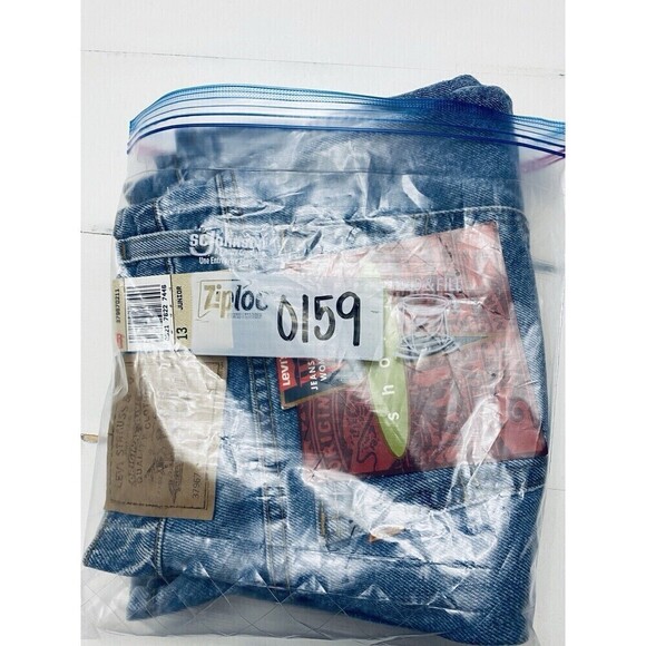 Vintage 90’s Levis 967 Relaxed Fit Jean Shorts Size 13 Jr Orange Tab High Rise - Picture 12 of 13